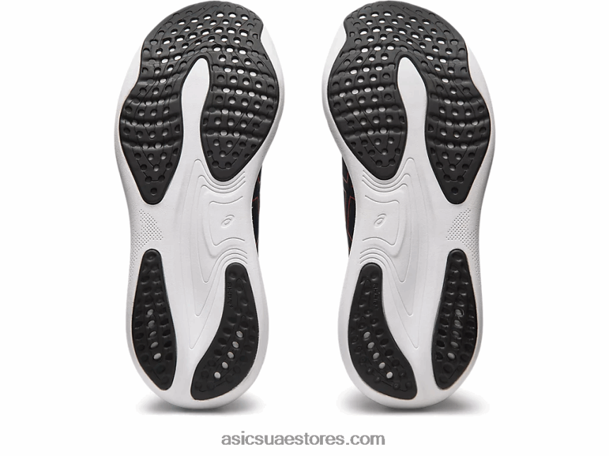 Asics منتصف الليل / أحمر كهربائي جل نيمبوس 25 2N24DJ333