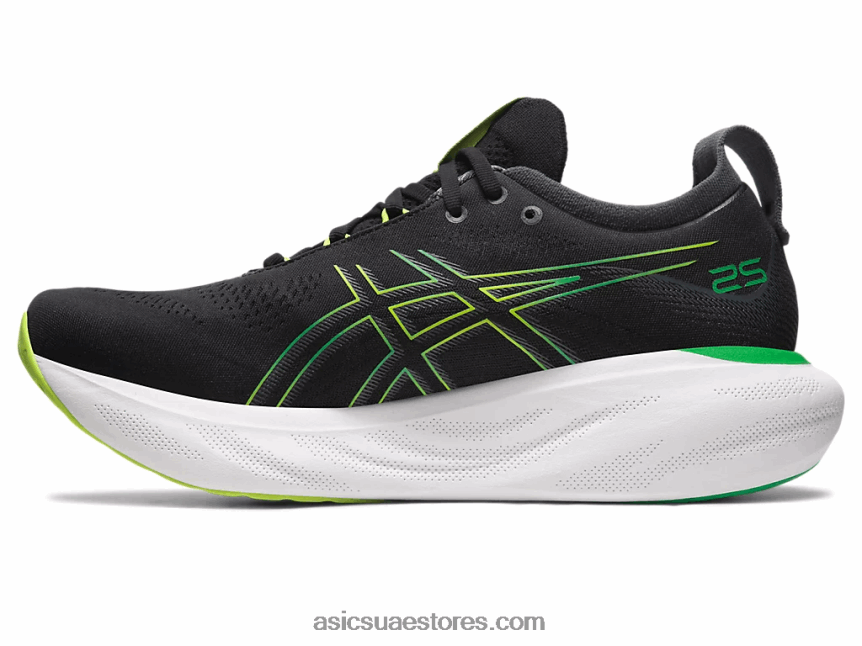 Asics أسود / قشر الليمون جل نيمبوس 25 2N24DJ339