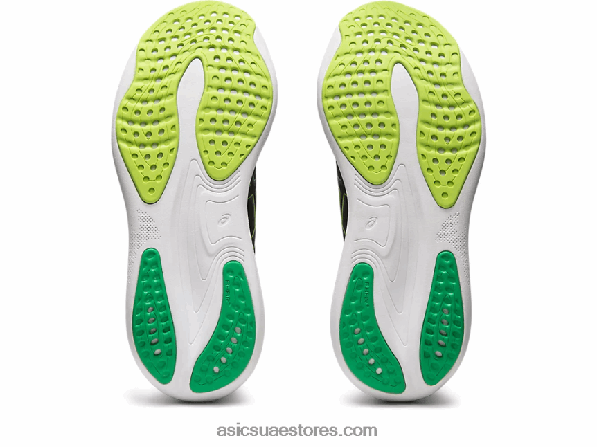 Asics أسود / قشر الليمون جل نيمبوس 25 2N24DJ339