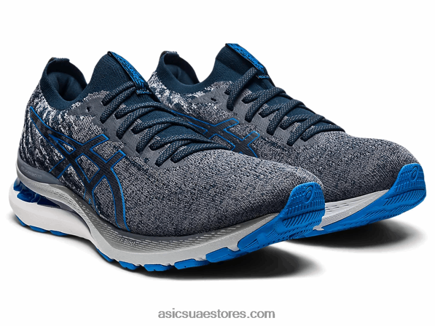 Asics الناقل الرمادي / الأزرق الكهربائي جل كايانو 28 مك 2N24DJ1642