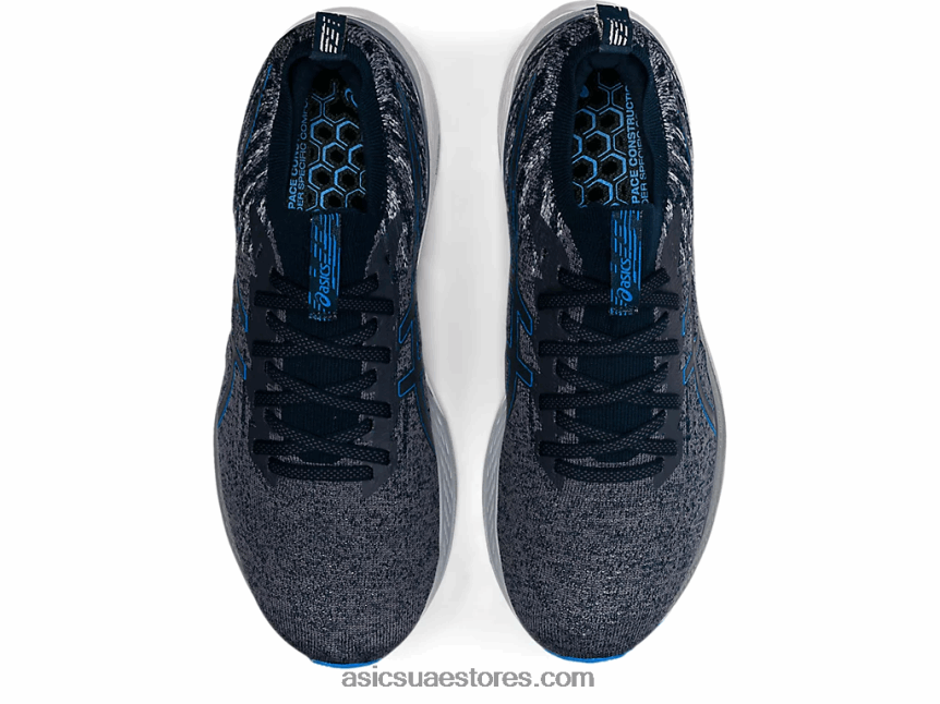 Asics الناقل الرمادي / الأزرق الكهربائي جل كايانو 28 مك 2N24DJ1642