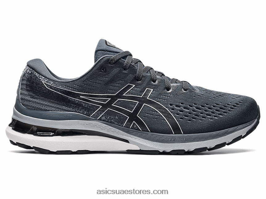 Asics رمادي الناقل / أسود جل كيانو 28 عريض 2N24DJ1837
