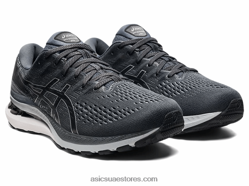 Asics رمادي الناقل / أسود جل كيانو 28 عريض 2N24DJ1837