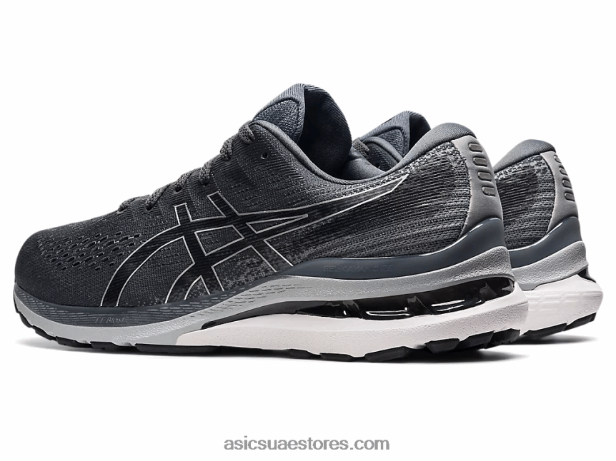 Asics رمادي الناقل / أسود جل كيانو 28 عريض 2N24DJ1837
