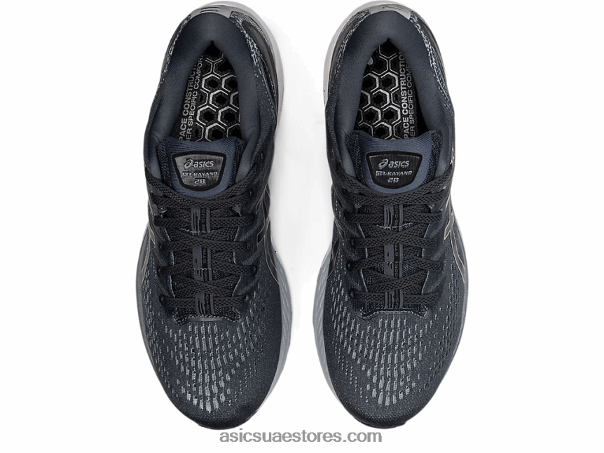 Asics رمادي الناقل / أسود جل كيانو 28 عريض 2N24DJ1837