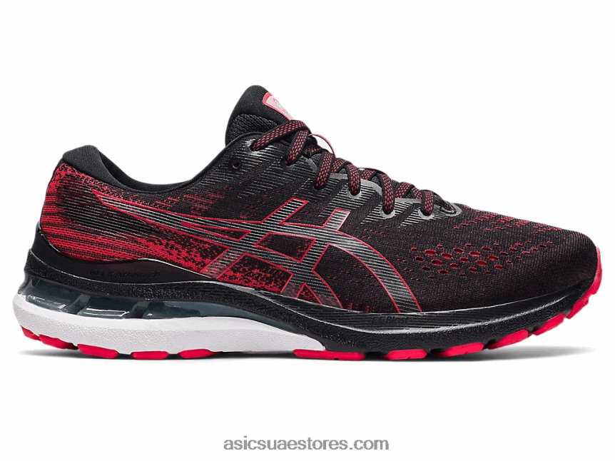Asics أسود / أحمر كهربائي جل كيانو 28 2N24DJ1878