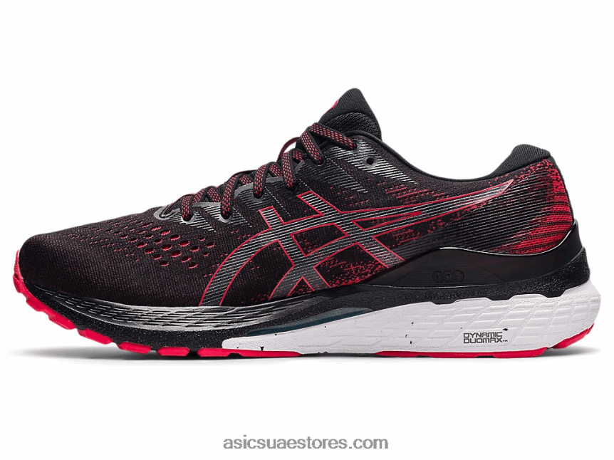 Asics أسود / أحمر كهربائي جل كيانو 28 2N24DJ1878