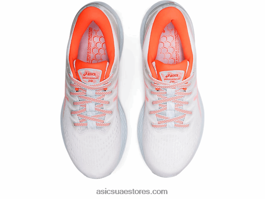 Asics أبيض / فلاش المرجان جل كيانو 28 2N24DJ3153