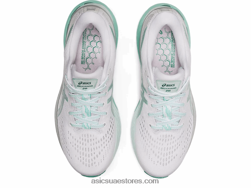 Asics أبيض / واحة خضراء جل كيانو 28 2N24DJ3538