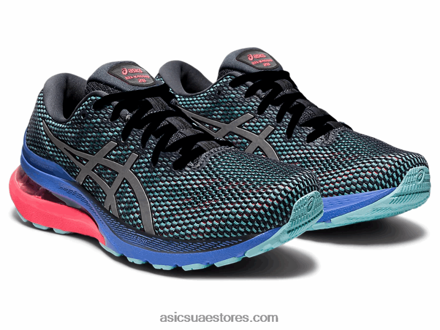 Asics رمادي الناقل / الفضة النقية جل كيانو 28 لايت شو 2N24DJ3740