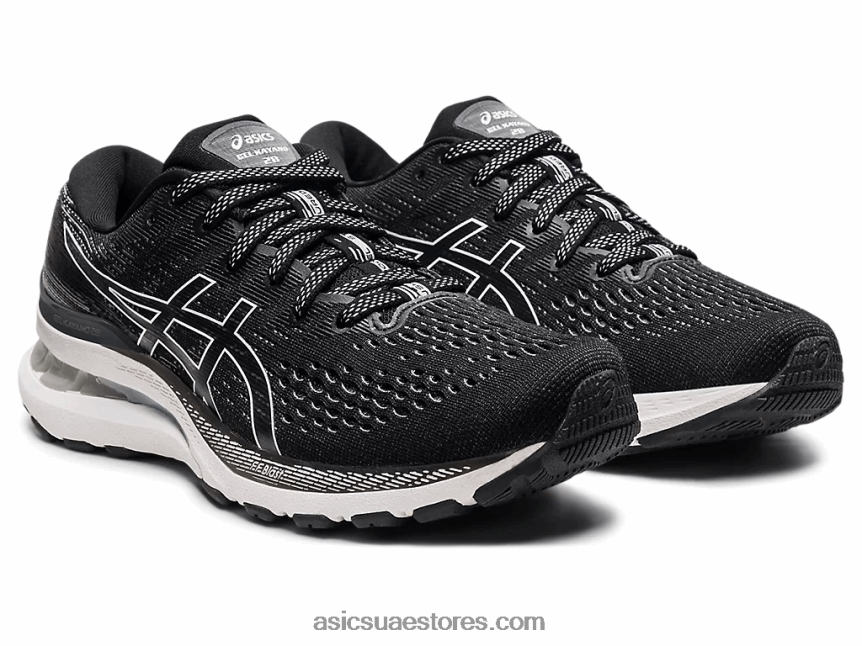 Asics أسود / أبيض جل كيانو 28 2N24DJ3915