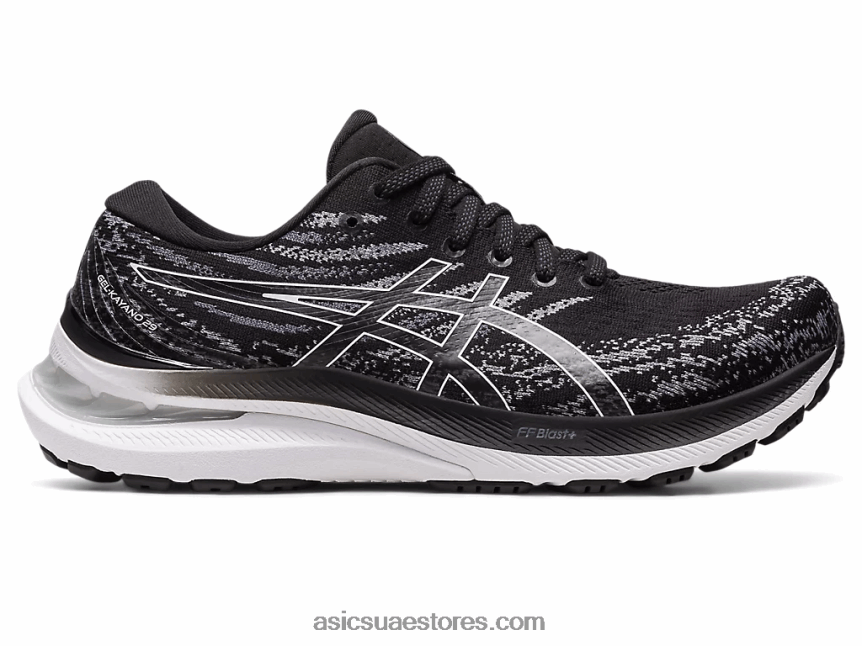 Asics أسود / أبيض جل كايانو 29 ضيق 2N24DJ2653