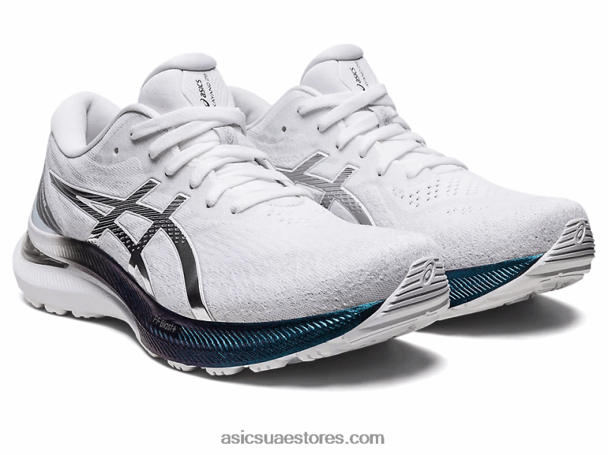 Asics أبيض / فضي نقي جل كيانو 29 بلاتينيوم 2N24DJ3132
