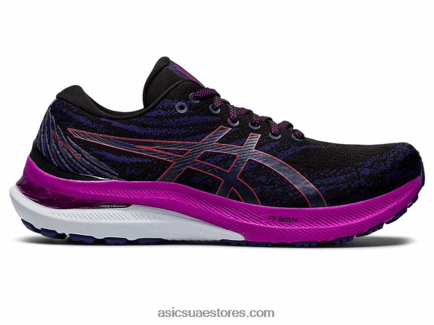 Asics تنبيه أسود / أحمر جل كايانو 29 عريض 2N24DJ3134