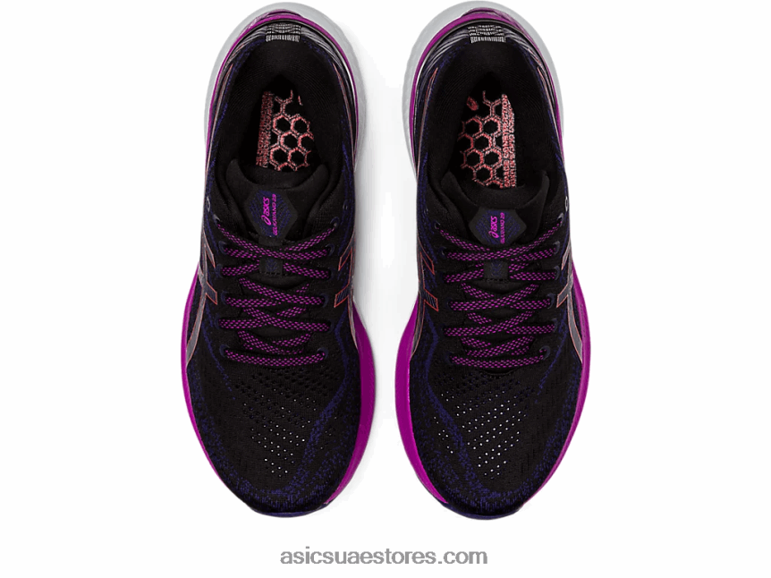 Asics تنبيه أسود / أحمر جل كايانو 29 عريض 2N24DJ3134