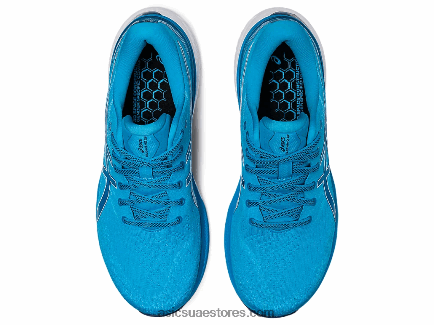Asics الجزيرة أزرق / أبيض جل كايانو 29 عريض للغاية 2N24DJ391