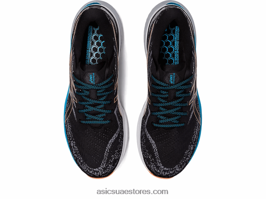 Asics أسود / شمس خوخ 29- دواء 2N24DJ397