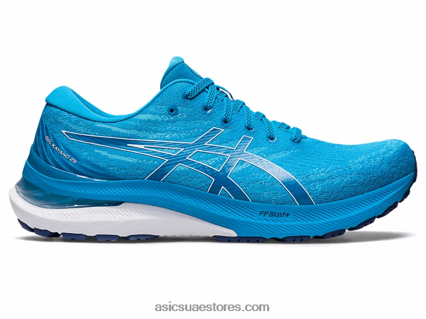 Asics الجزيرة أزرق / أبيض جل كايانو 29 عريض 2N24DJ400