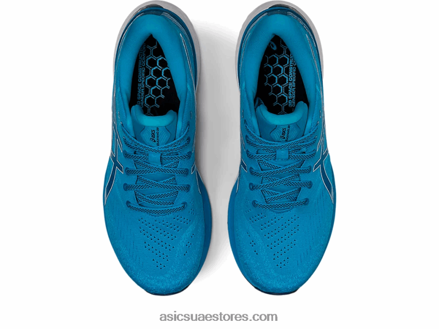 Asics الجزيرة أزرق / أبيض جل كايانو 29 عريض 2N24DJ400