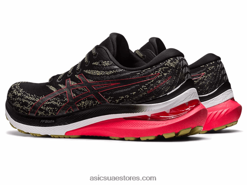 Asics أسود / أحمر كهربائي جل كايانو 29 عريض 2N24DJ429