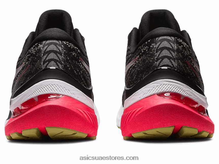 Asics أسود / أحمر كهربائي جل كايانو 29 عريض 2N24DJ429