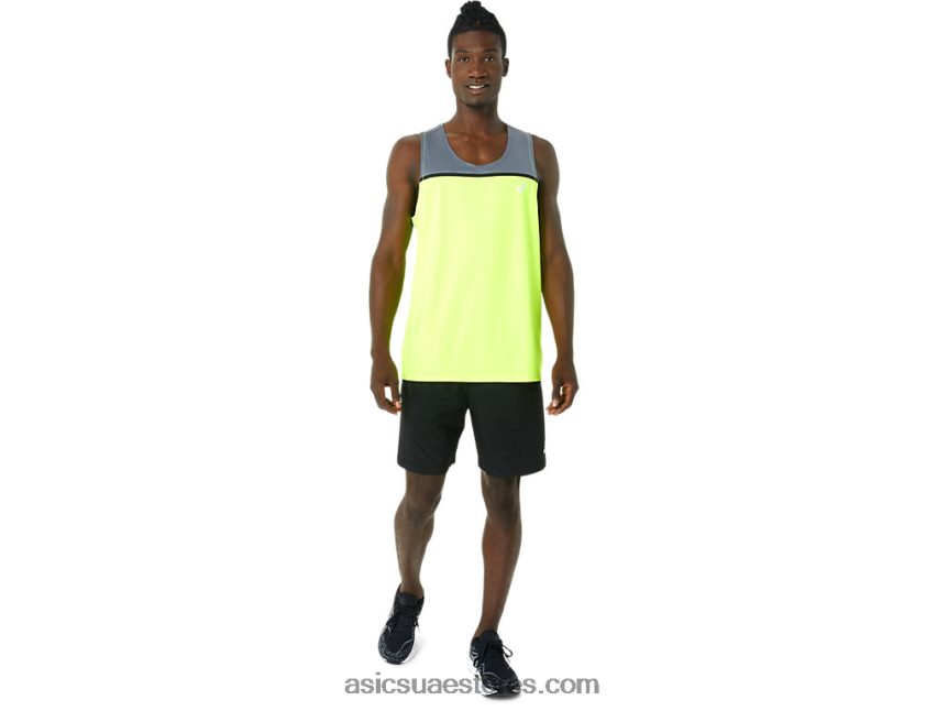 Asics سلامة صفراء / حاضرة القميص العلاقات العامة للرجال 2N24DJ1021