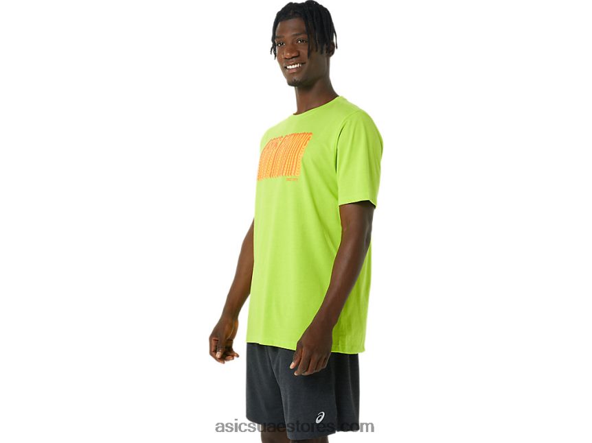 Asics نكهة الجير طويلة شعار مجردة المحملة 2N24DJ1033
