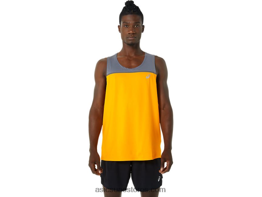 Asics العنبر / المدينة القميص العلاقات العامة للرجال 2N24DJ1035