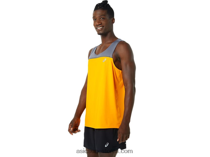 Asics العنبر / المدينة القميص العلاقات العامة للرجال 2N24DJ1035