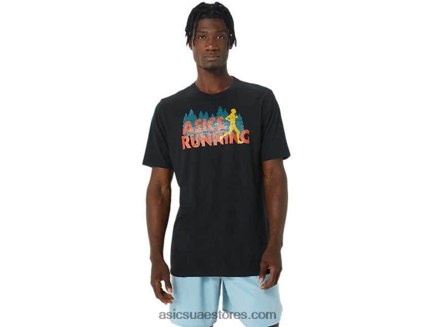 Asics أسود الأداء دائم الخضرة درب تشغيل المحملة 2N24DJ1059