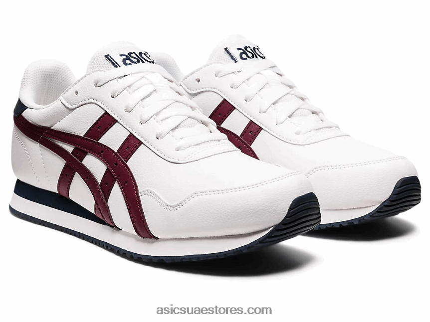 Asics أبيض / كركديه عداء النمر 2N24DJ1072