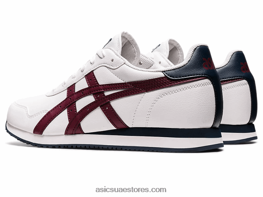 Asics أبيض / كركديه عداء النمر 2N24DJ1072