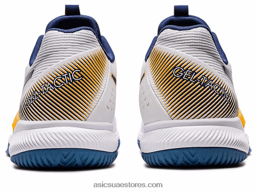 Asics أبيض / عميق المحيط تكتيك هلام 2N24DJ1132
