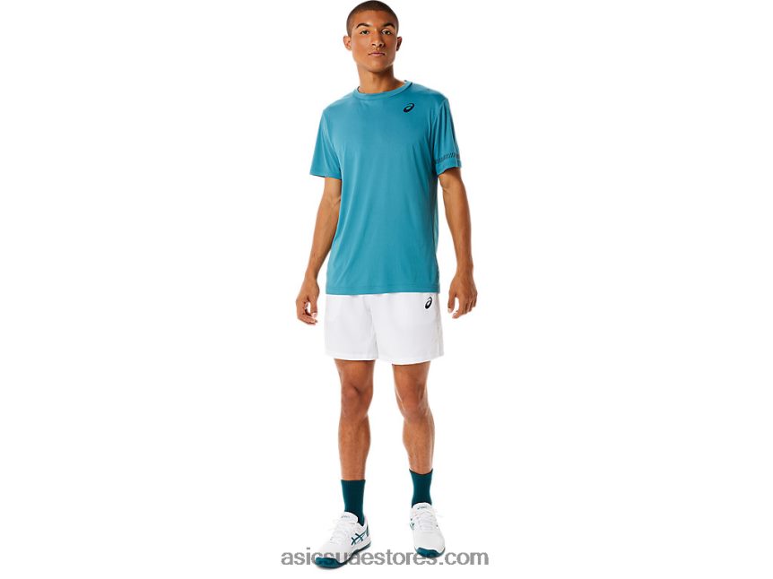 Asics الصنوبر الضبابي الرجال قصيرة الأكمام المحملة 2N24DJ1138