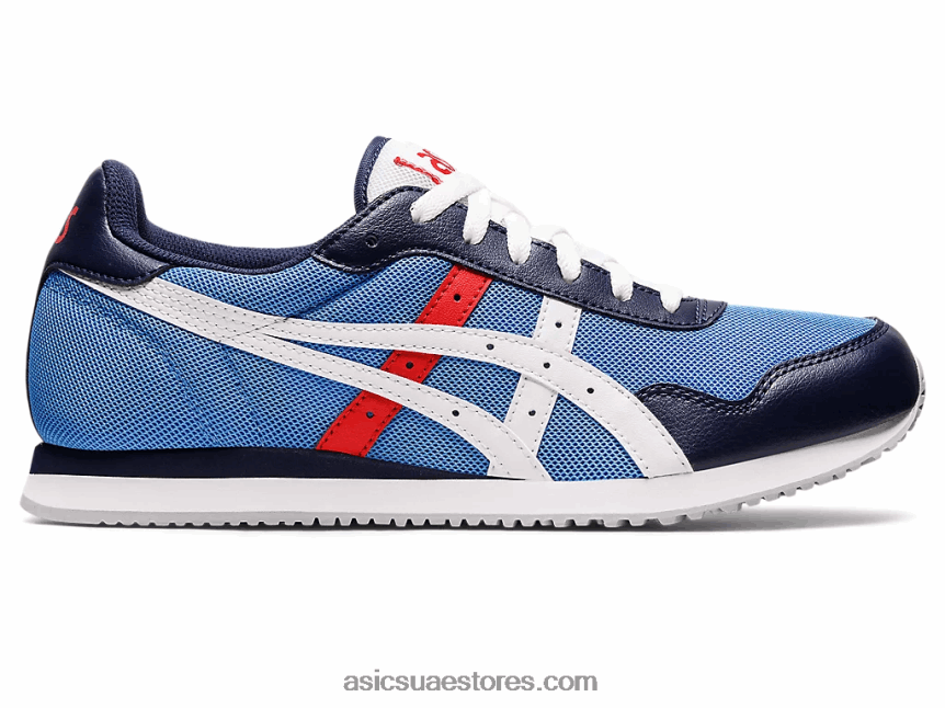 Asics ساحل أزرق / أبيض عداء النمر 2N24DJ1188