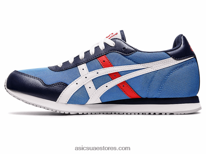 Asics ساحل أزرق / أبيض عداء النمر 2N24DJ1188
