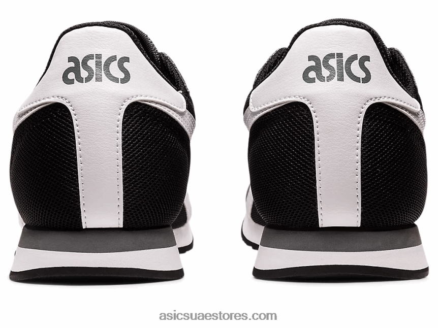 Asics أسود / أبيض عداء النمر 2N24DJ1190