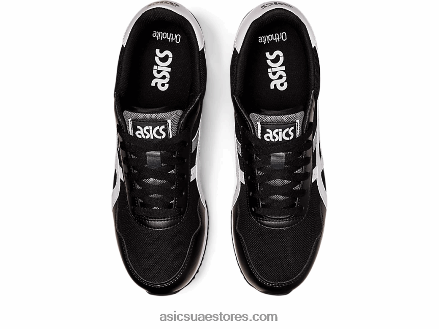 Asics أسود / أبيض عداء النمر 2N24DJ1190