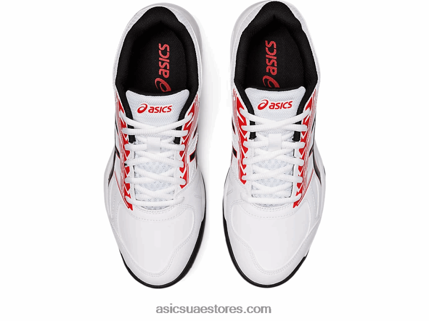 Asics أبيض / أحمر كلاسيكي مجال الهلام القاتل 2N24DJ1196