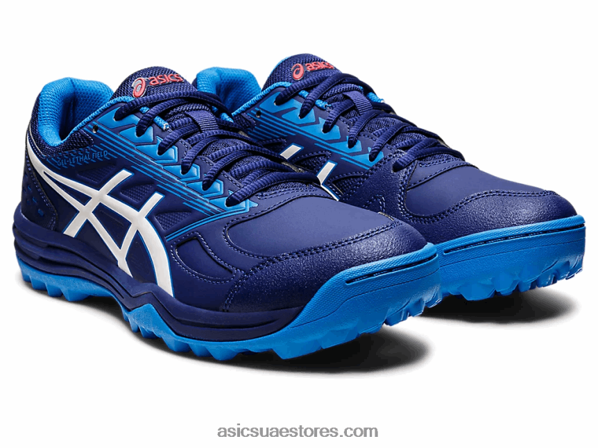 Asics الغوص الأزرق / الأبيض مجال الهلام القاتل 2N24DJ1213
