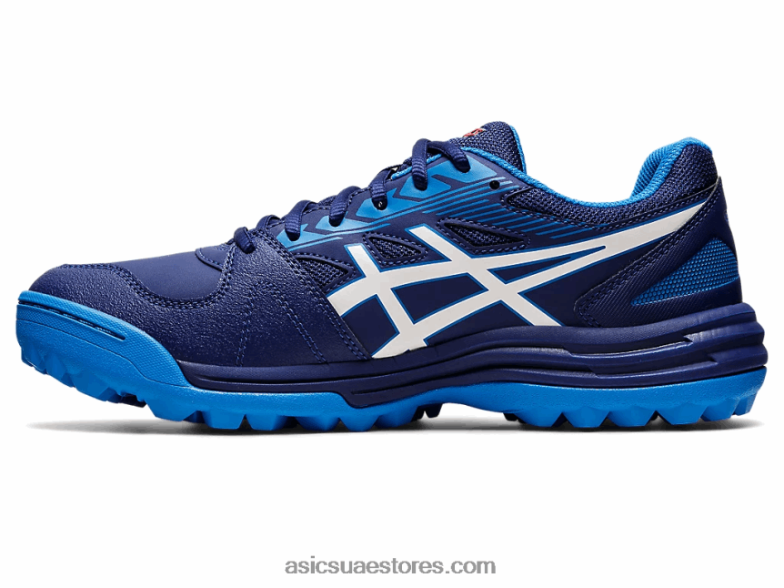 Asics الغوص الأزرق / الأبيض مجال الهلام القاتل 2N24DJ1213