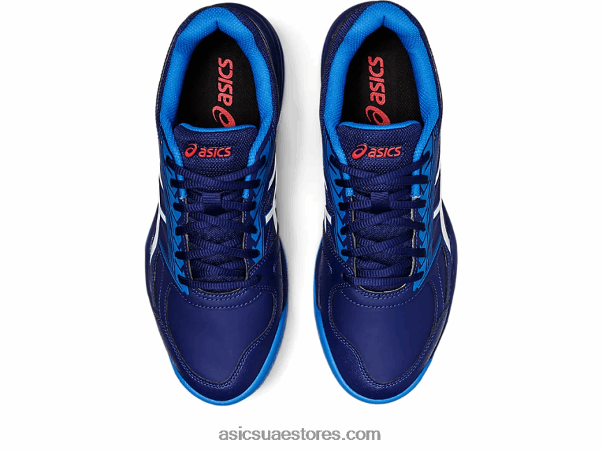 Asics الغوص الأزرق / الأبيض مجال الهلام القاتل 2N24DJ1213