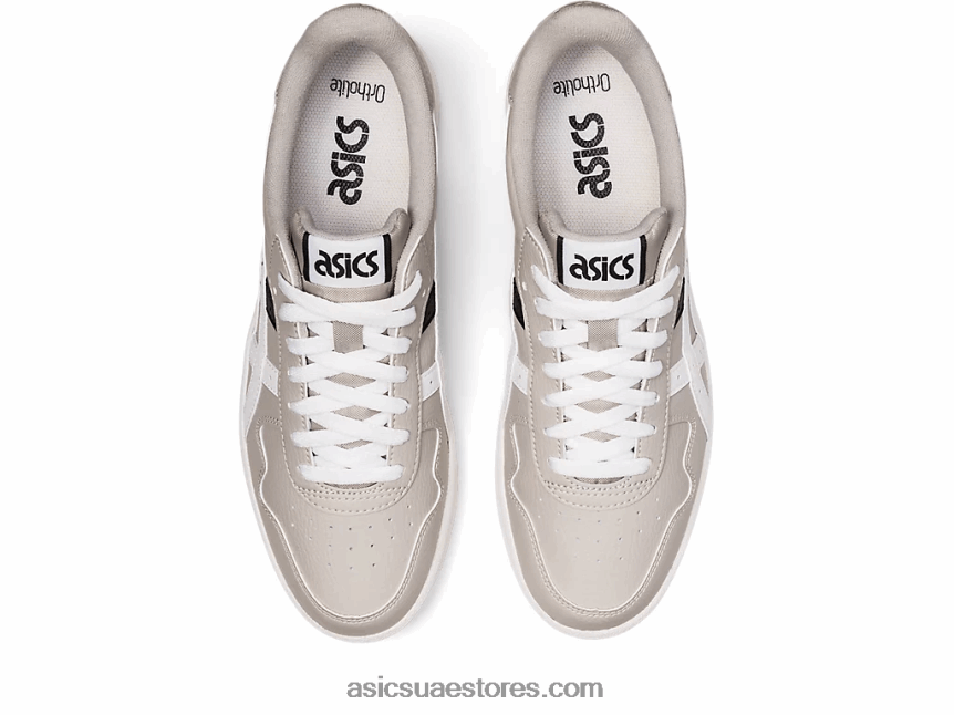 Asics المحار الرمادي / الأبيض اليابان اس 2N24DJ1217