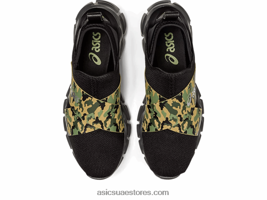Asics أسود / كامو زلة الكم لايت 2N24DJ1232