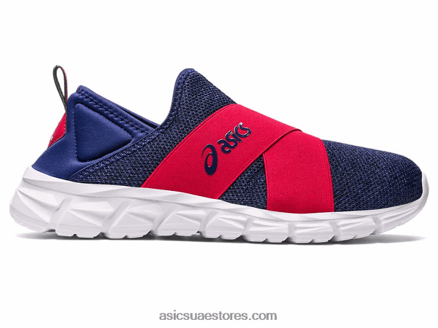 Asics أزرق نيلي / أحمر سرعة زلة الكم لايت 2N24DJ1237