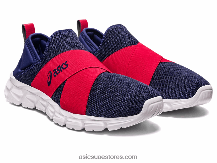 Asics أزرق نيلي / أحمر سرعة زلة الكم لايت 2N24DJ1237
