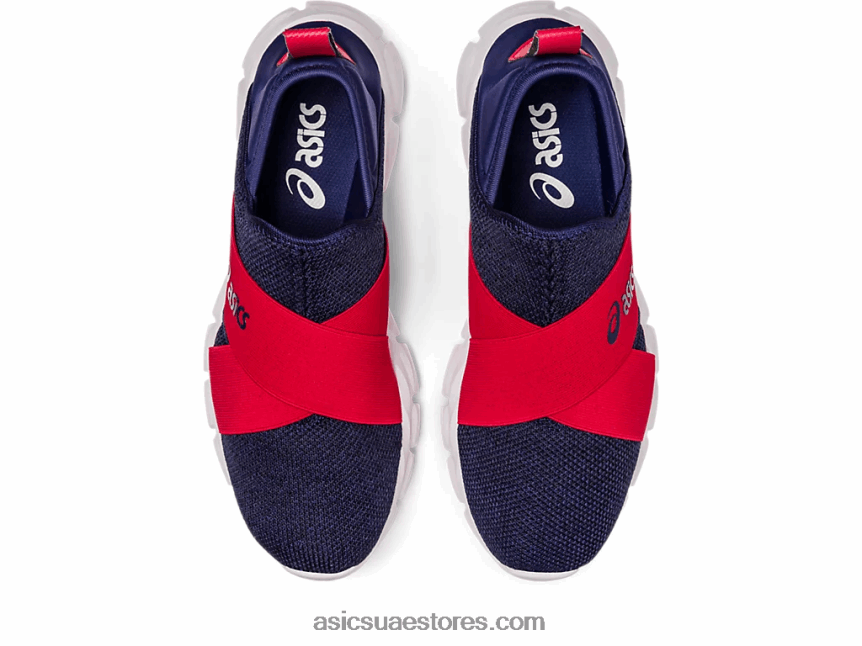 Asics أزرق نيلي / أحمر سرعة زلة الكم لايت 2N24DJ1237