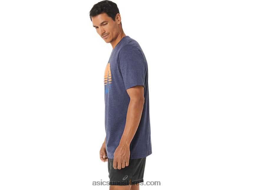 Asics هيذر الطاووس شروق الشمس عداء الرسم المحملة 2N24DJ1262