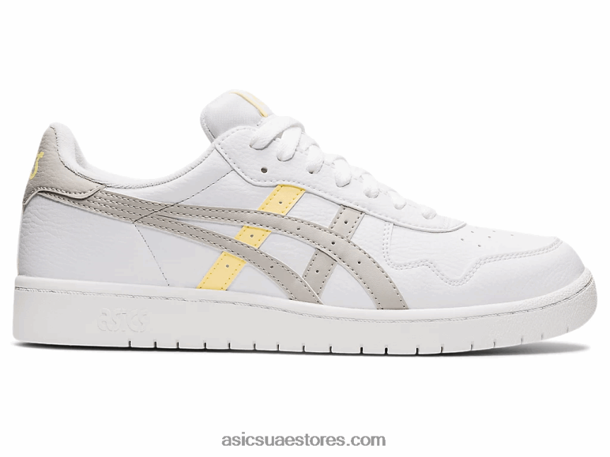 Asics أبيض / رمادي المحار اليابان اس 2N24DJ1337