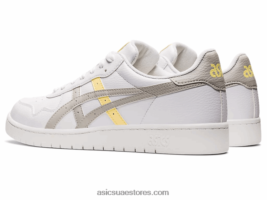 Asics أبيض / رمادي المحار اليابان اس 2N24DJ1337